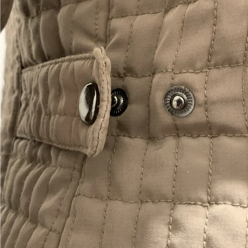 Portrait  Quilted Tan Jacket size small - Picture 5 of 12